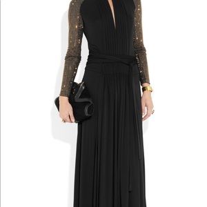 Roberto Cavalli Just Cavalli Black and Gold gown